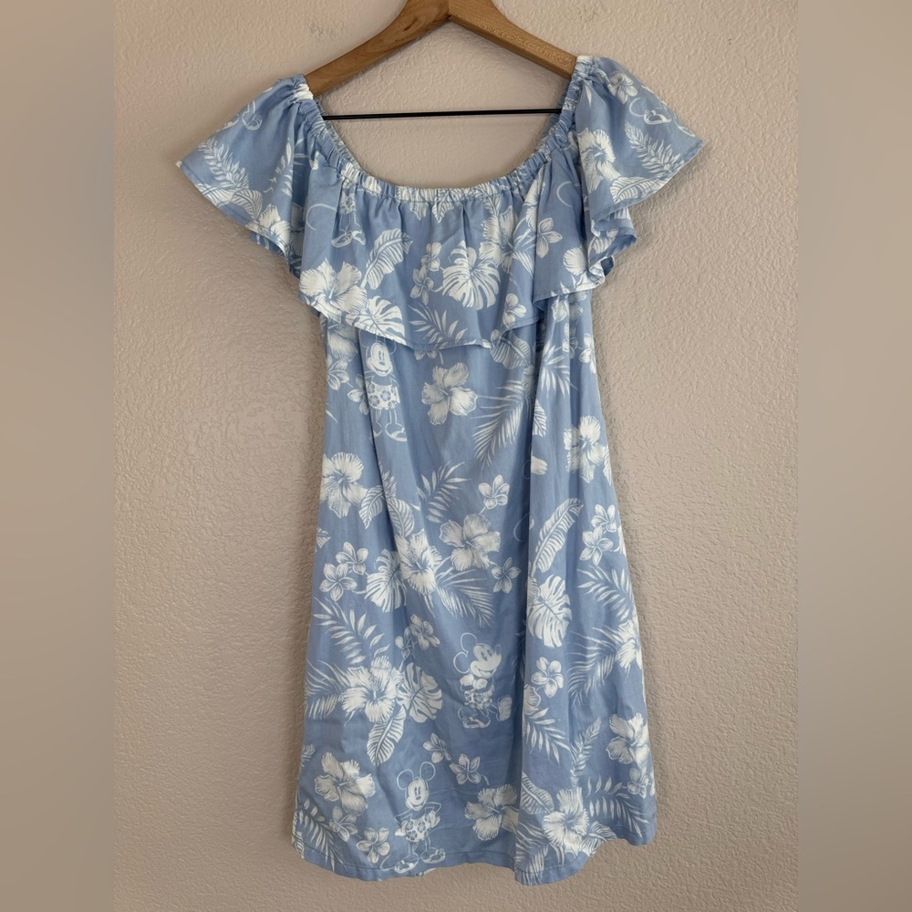 Disney Parks Styles by Tommy Bahama Mickey Mouse Off The Shoulder Dress Small - Picture 7 of 11